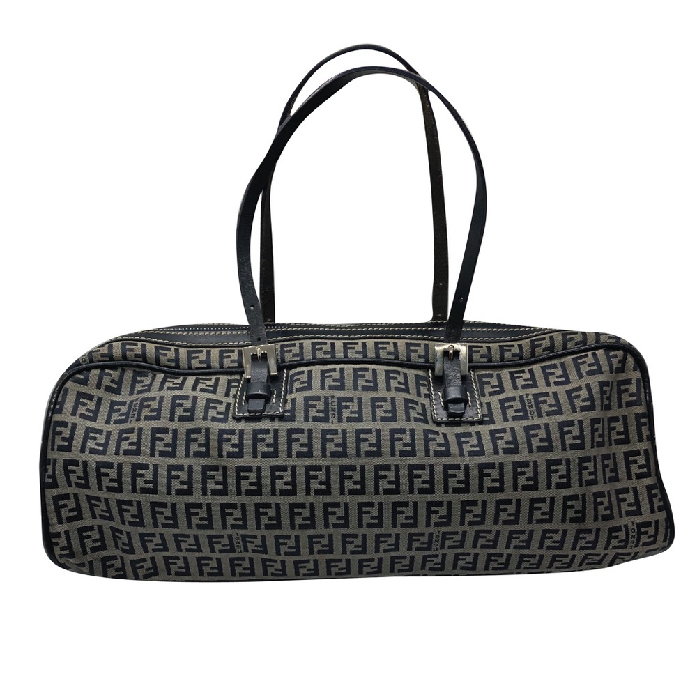 Vintage Fendi Zucchino Navy Blue Bag